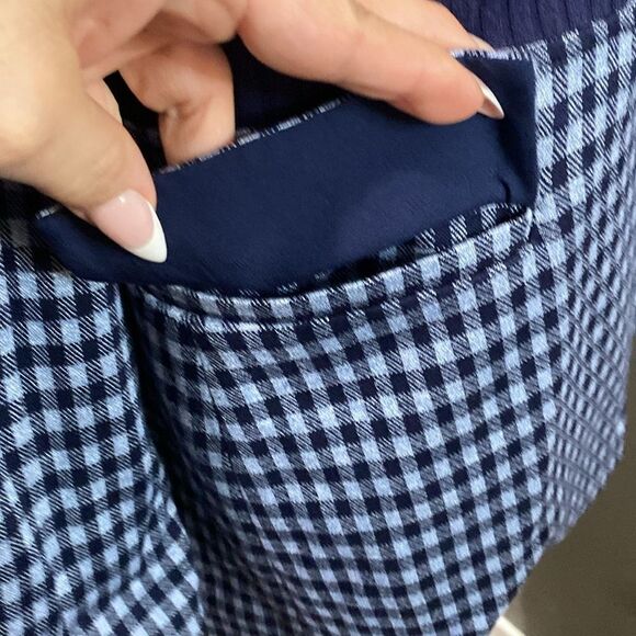 Cabi Checkup Blazer #5848 Navy & Periwinkle blue - Picture 10 of 14